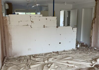 load-bearing wall being removed
